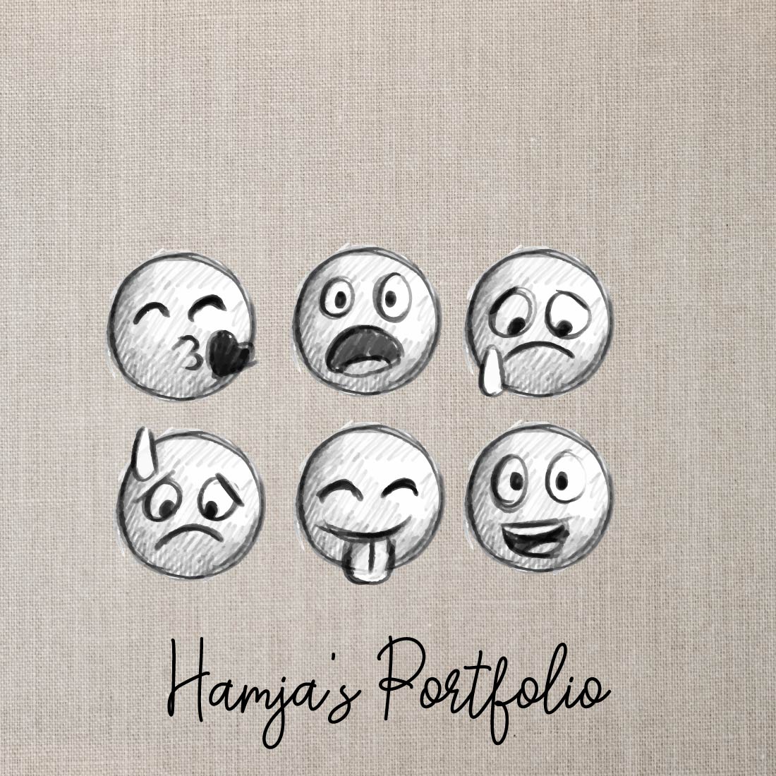 Funny Face Emoji Vector Bundle preview image.