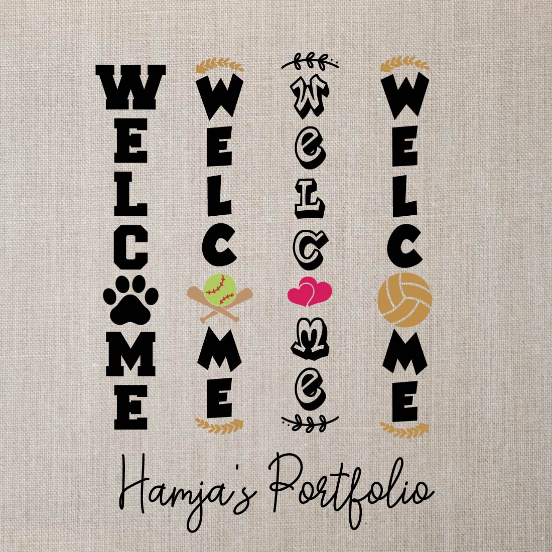 Welcome Vector Bundle Svg preview image.