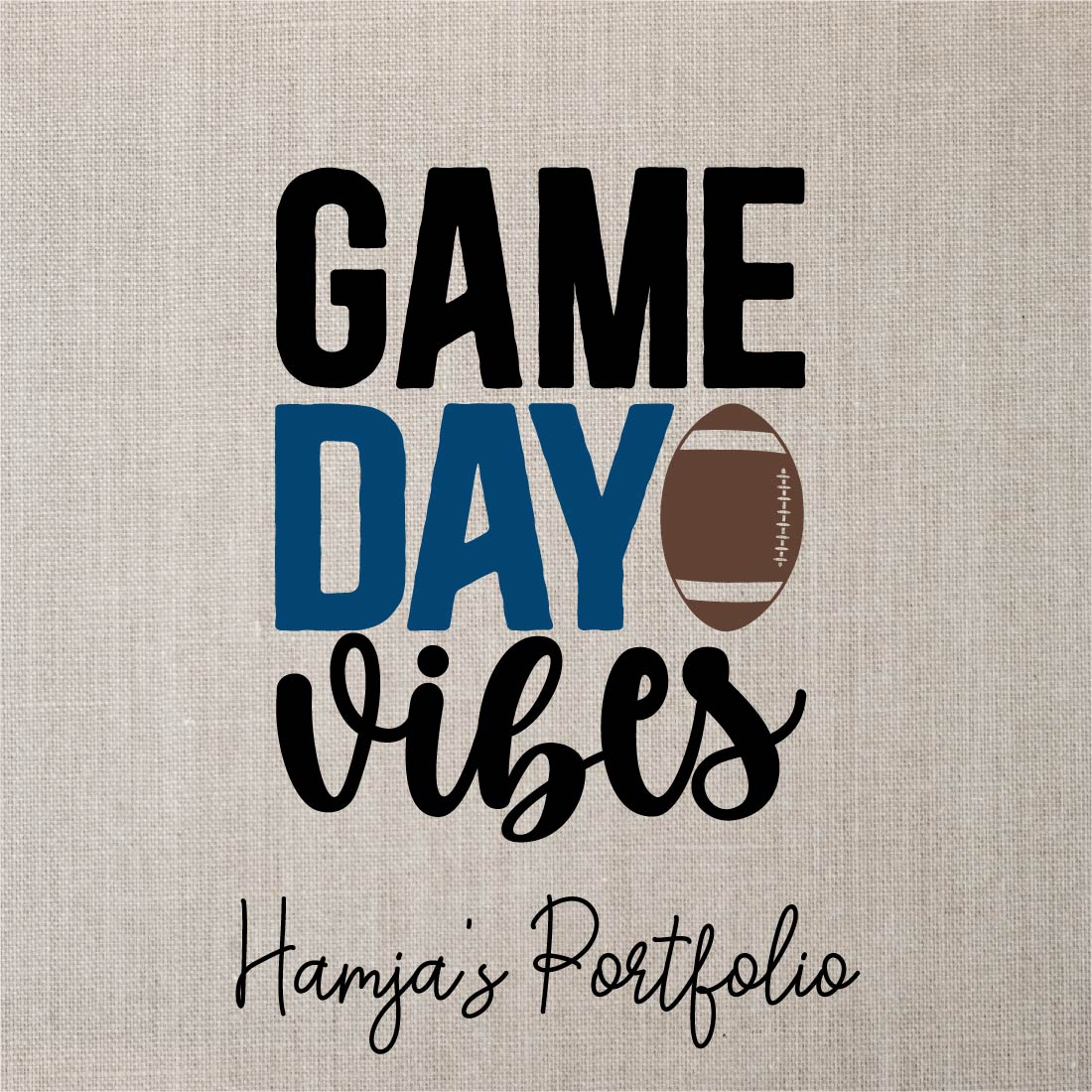 Game Day Vibes Vector Svg preview image.