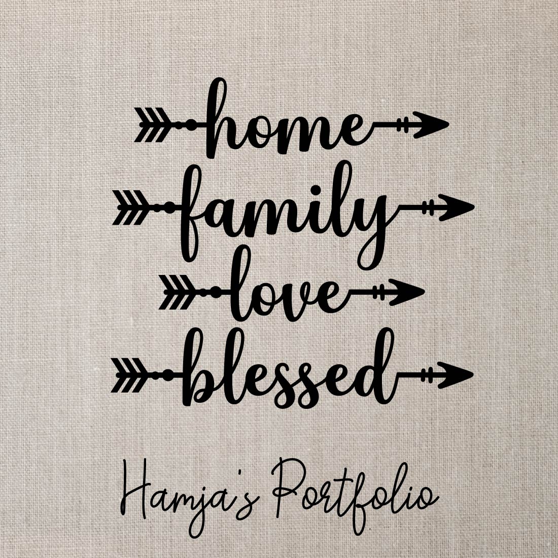 Home Family Love Blessed Vector Bundle Svg preview image.