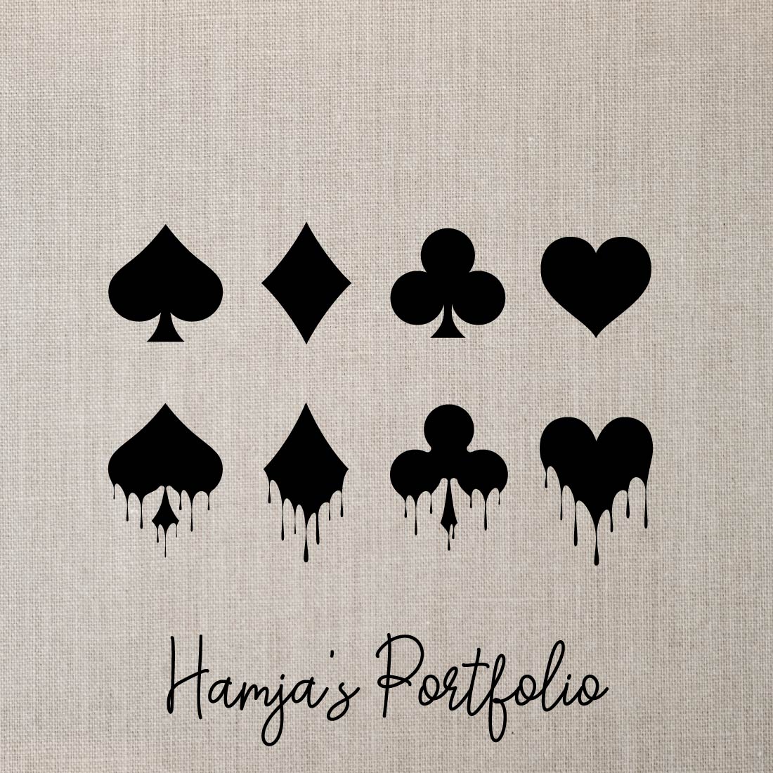 Playing Cards Symbols Vector Bundle Svg preview image.