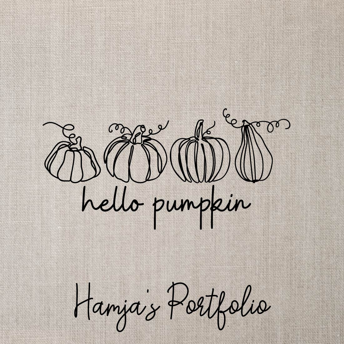 Hello Pumpking Vector Svg preview image.