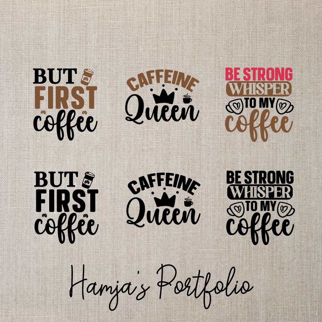 Coffee Typography Vector preview image.