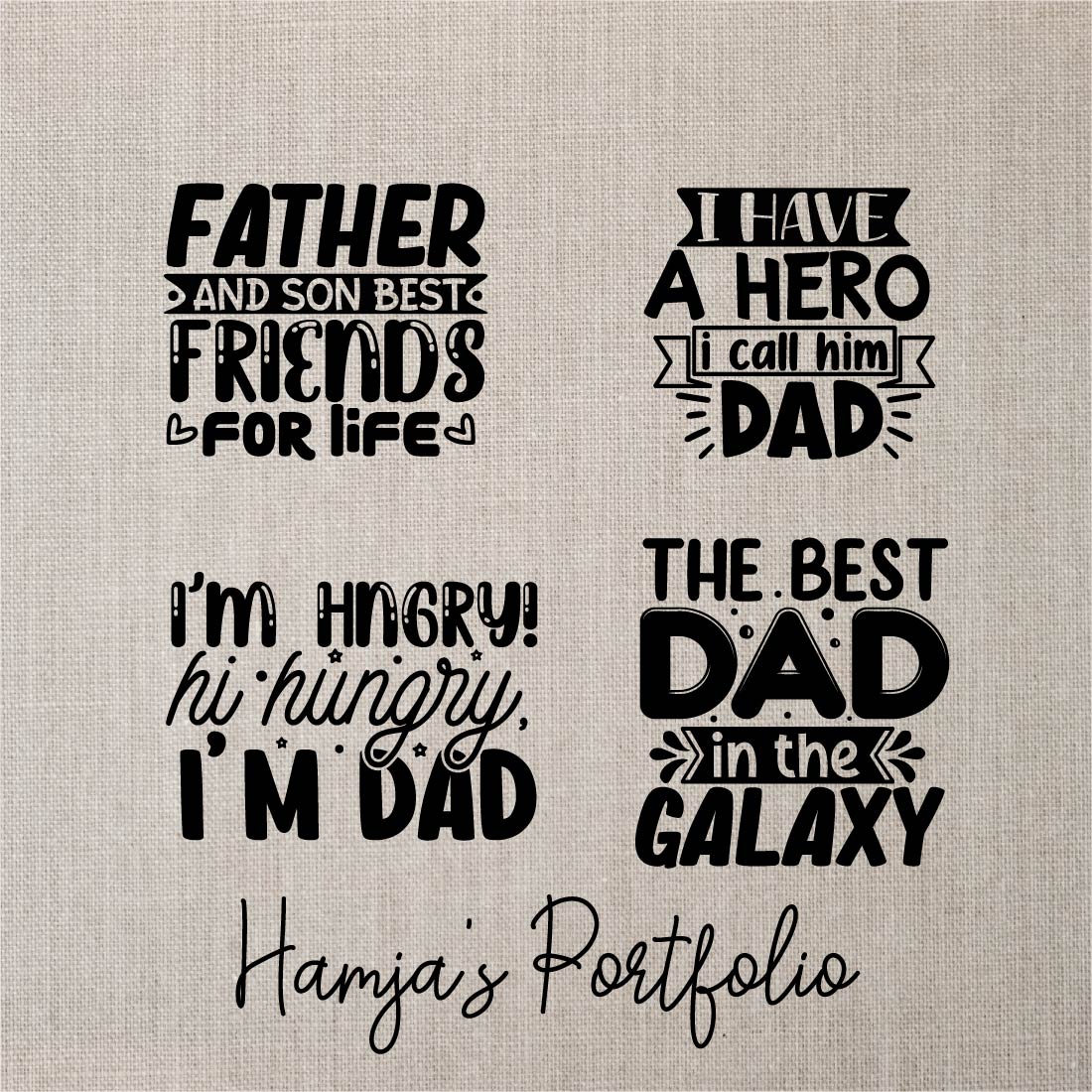 Dad Typography Vector Svg preview image.
