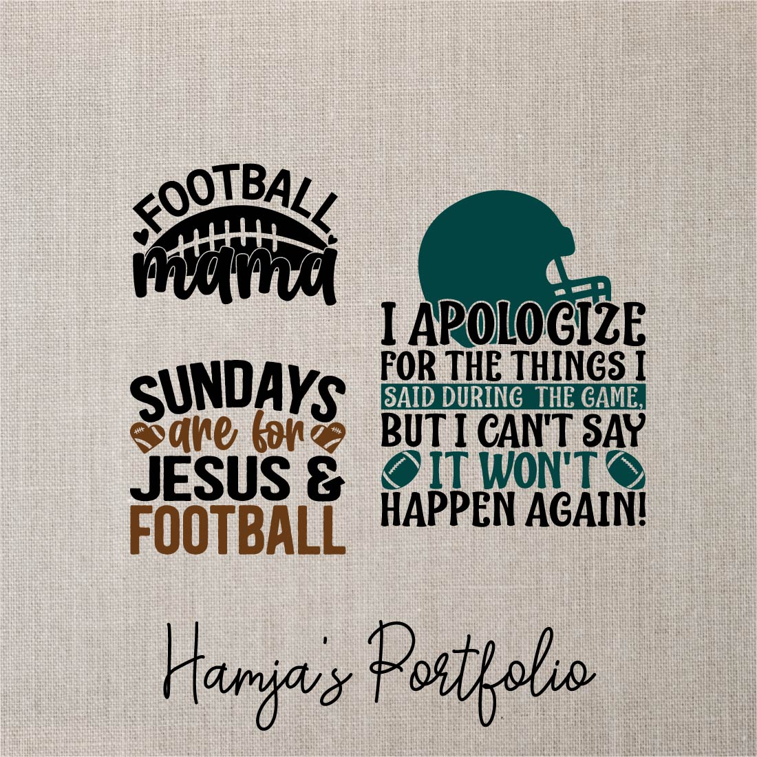 Football Vector Bundle preview image.