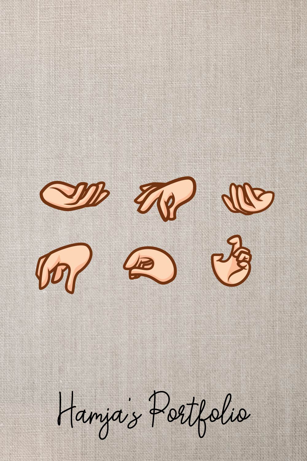 Cartoon Hand Vector Bundle pinterest preview image.