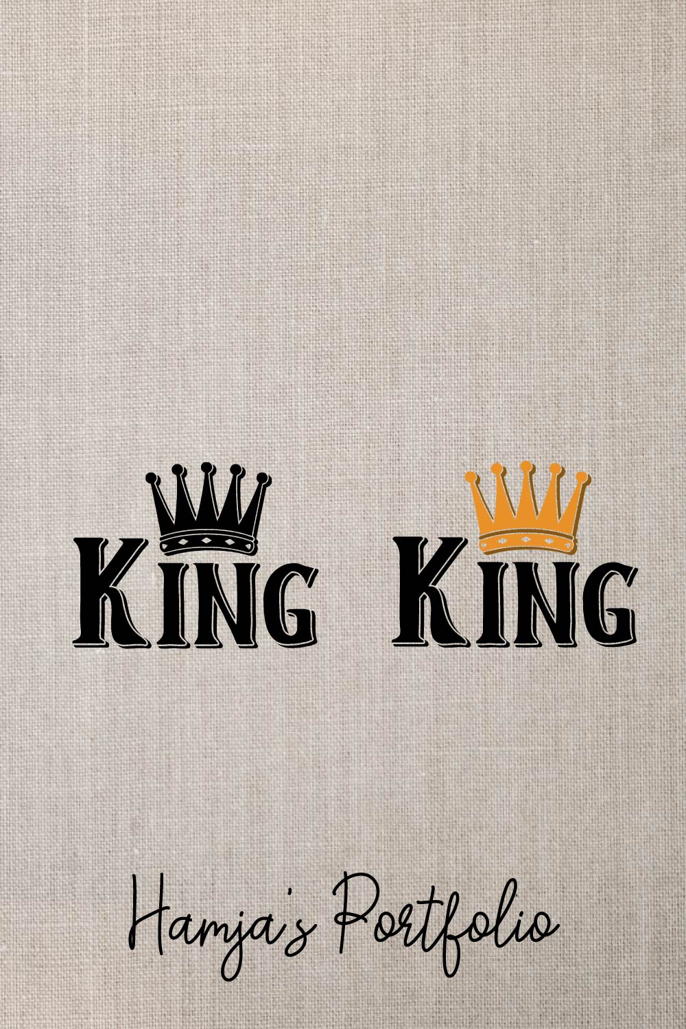 King Typography Vector Svg pinterest preview image.