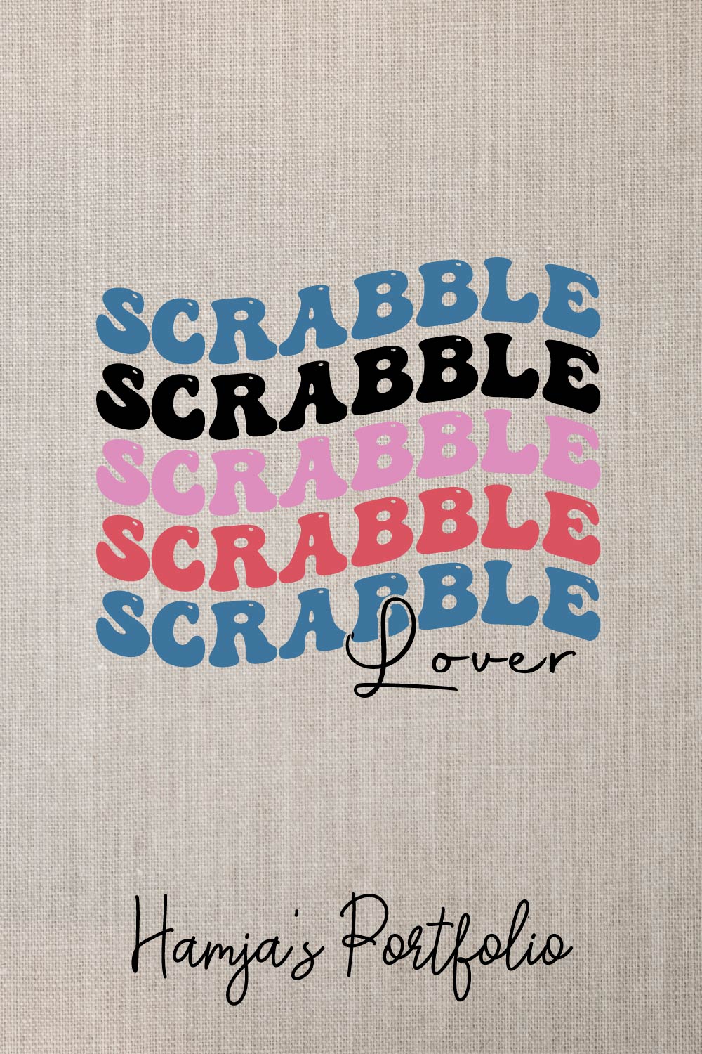 Scrabble Lover Vector Bundle Svg pinterest preview image.