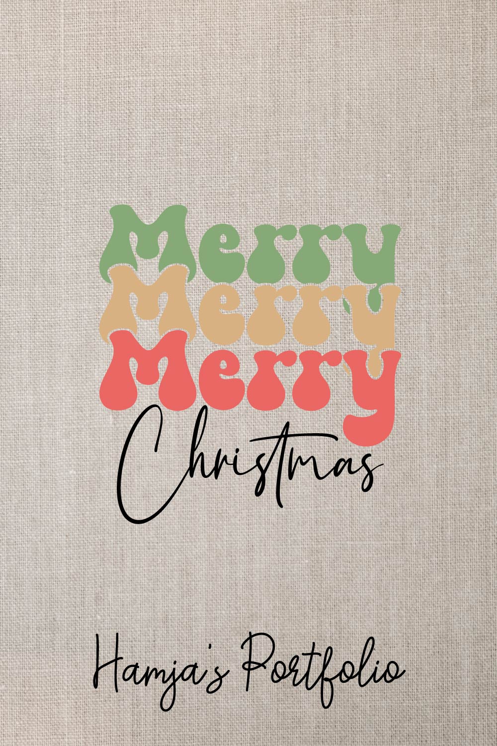 Merry Christmas Vector Svg pinterest preview image.