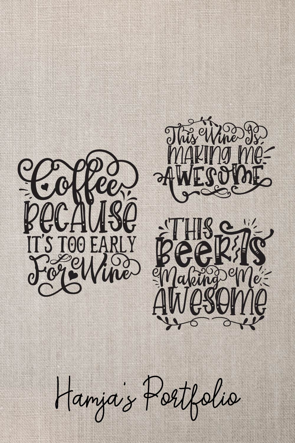 Coffee Typography Vector Svg pinterest preview image.