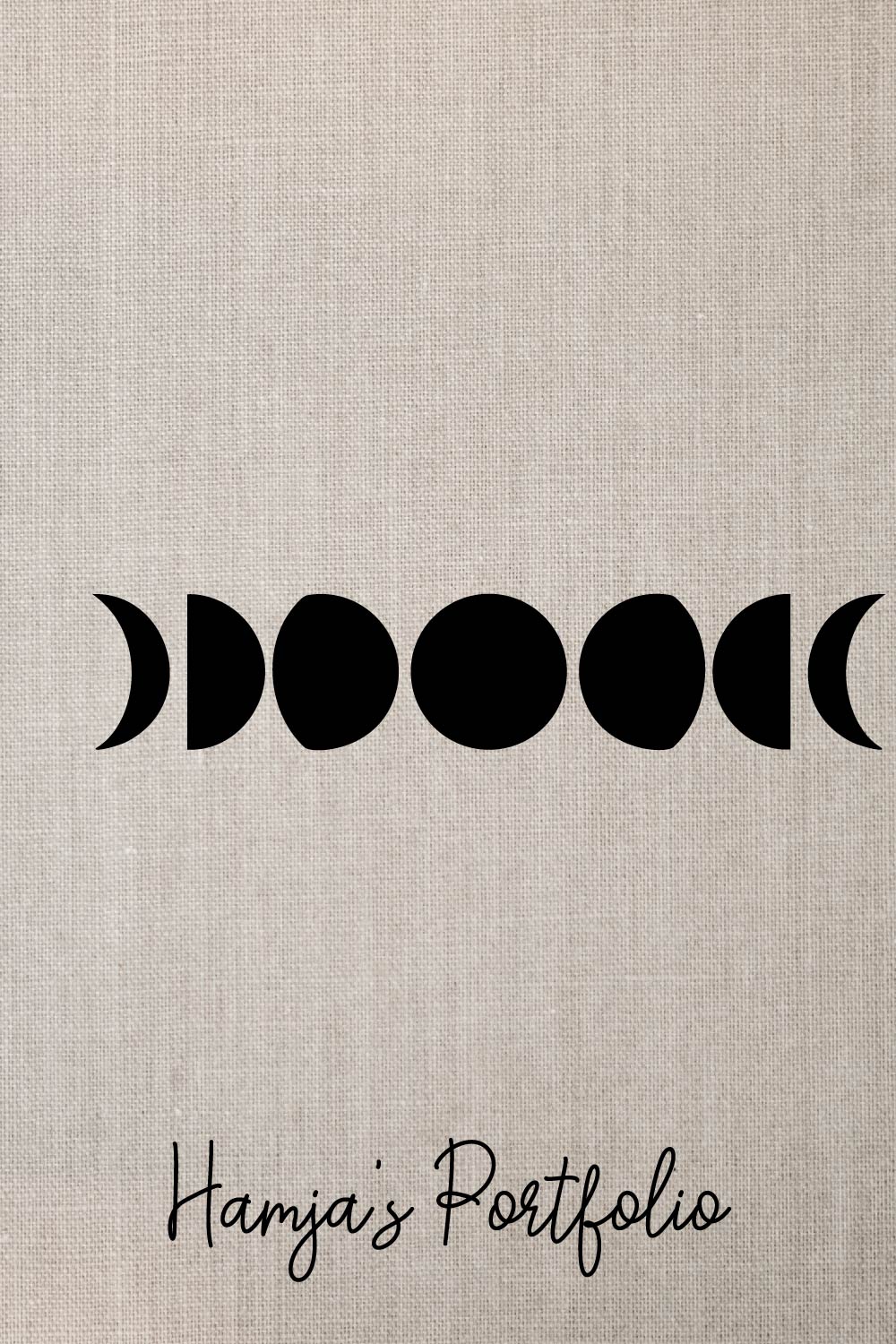 Moon Phases SVG Vector Design pinterest preview image.