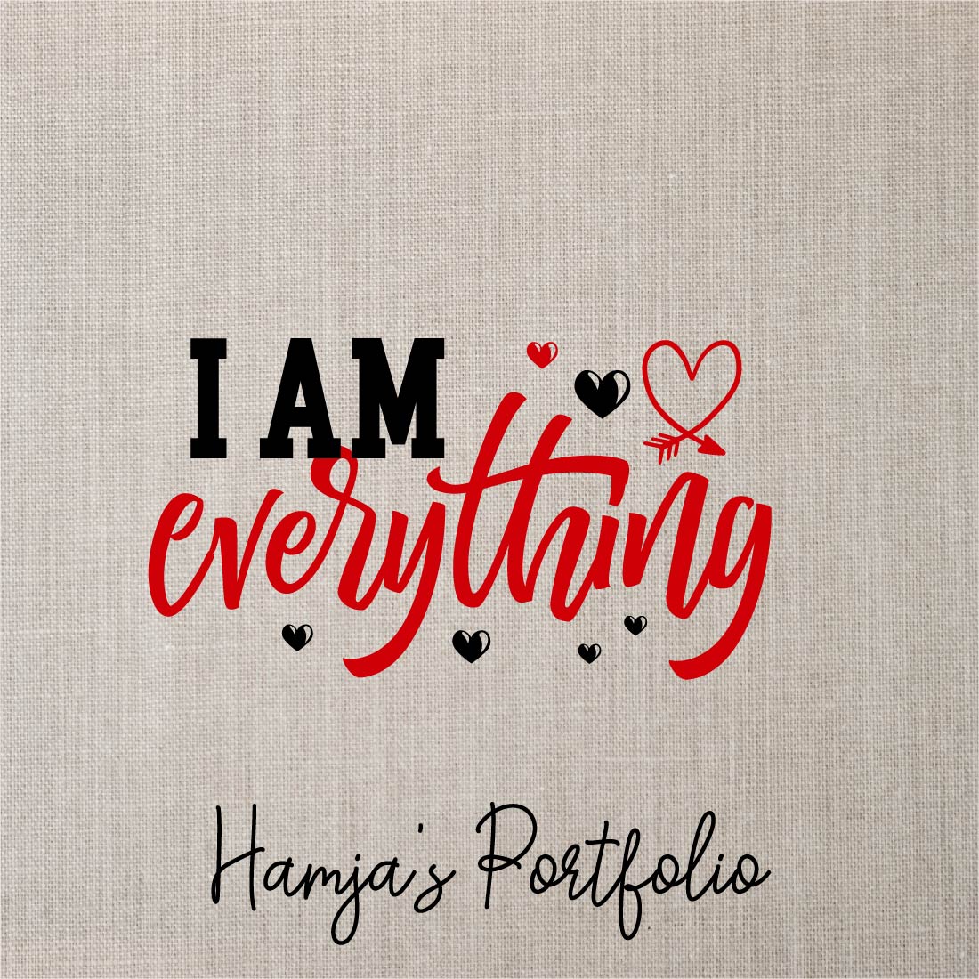 I Am Everything Vector Svg preview image.