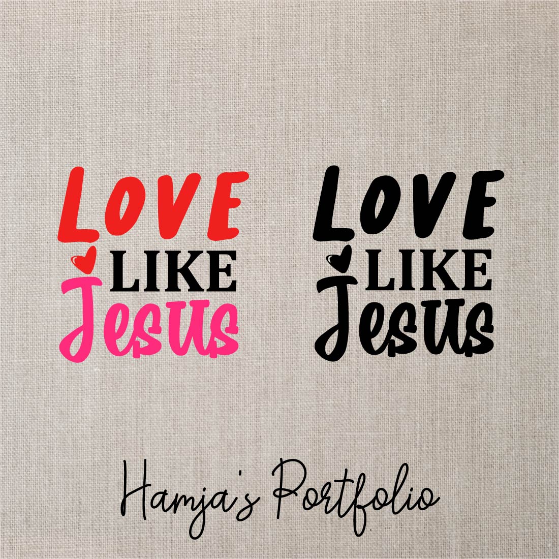 Love Like Jesus Vector Svg preview image.