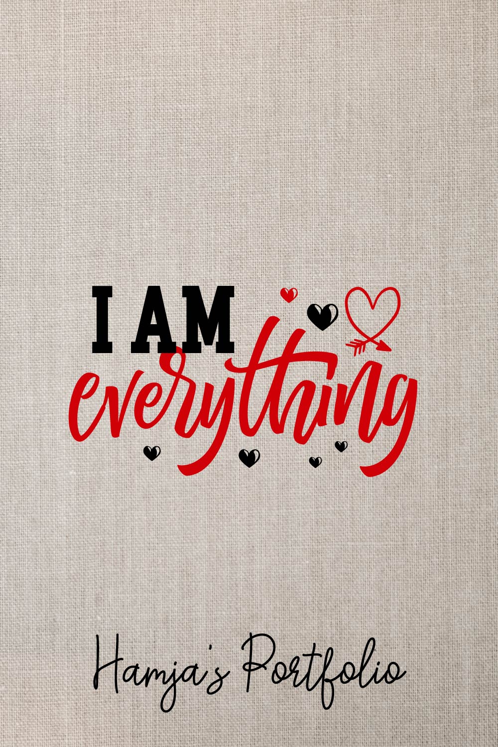 I Am Everything Vector Svg pinterest preview image.