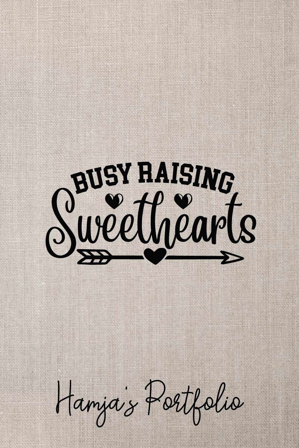 Busy Raising Sweethearts Vector pinterest preview image.