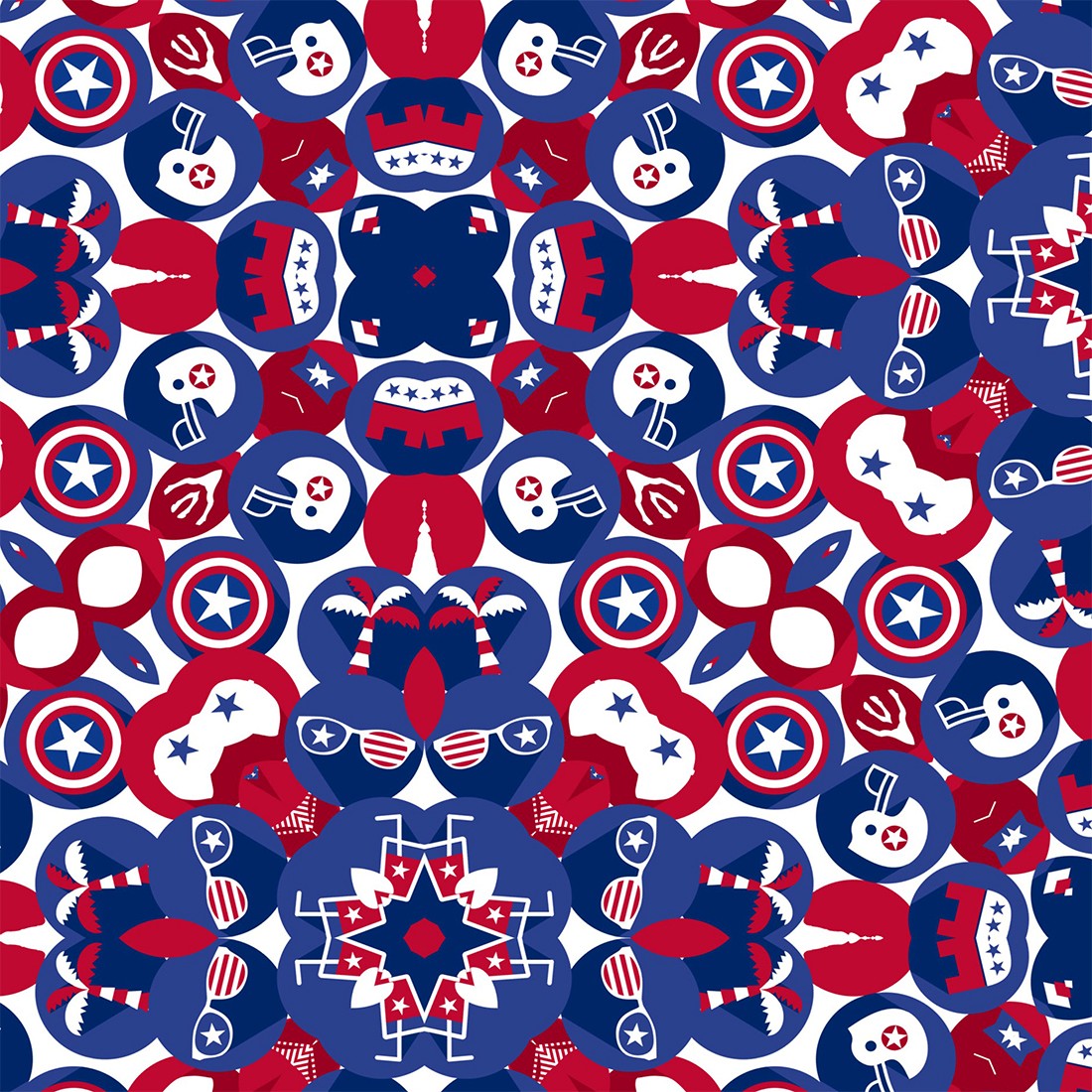 Fourth of July Red White and Blue Background JPG 300 DPI preview image.