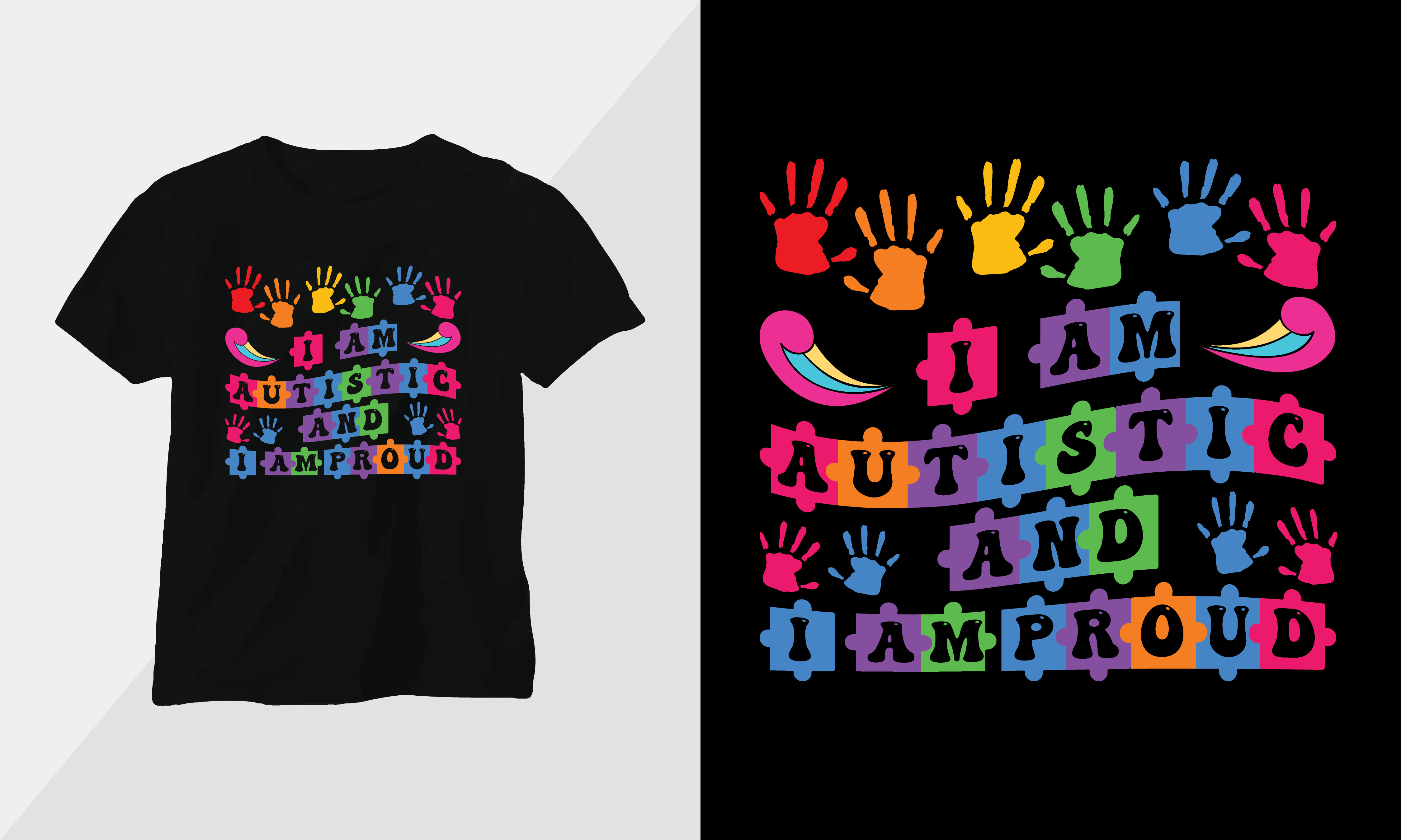 3 4 Sleeve Autism Awareness T-Shirts & T-Shirt Designs