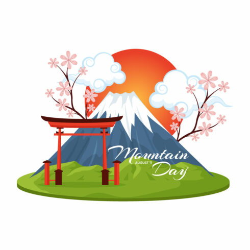 14 Mountain Day in Japan Illustration cover image.