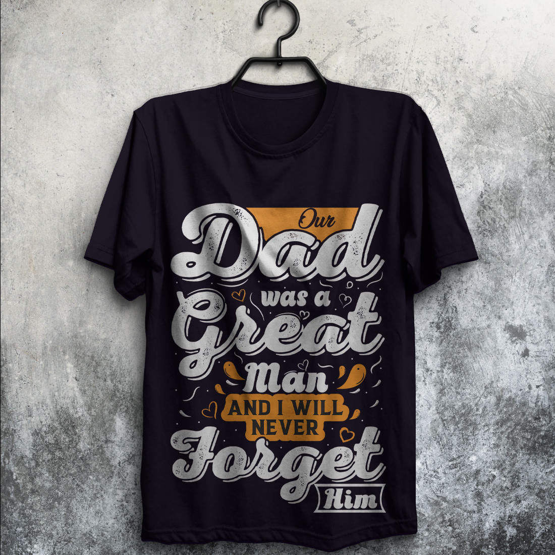 father's day t-shirt design cover image.