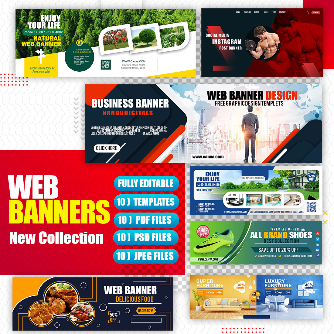 Multi Purpose Brand Web Banner cover image.