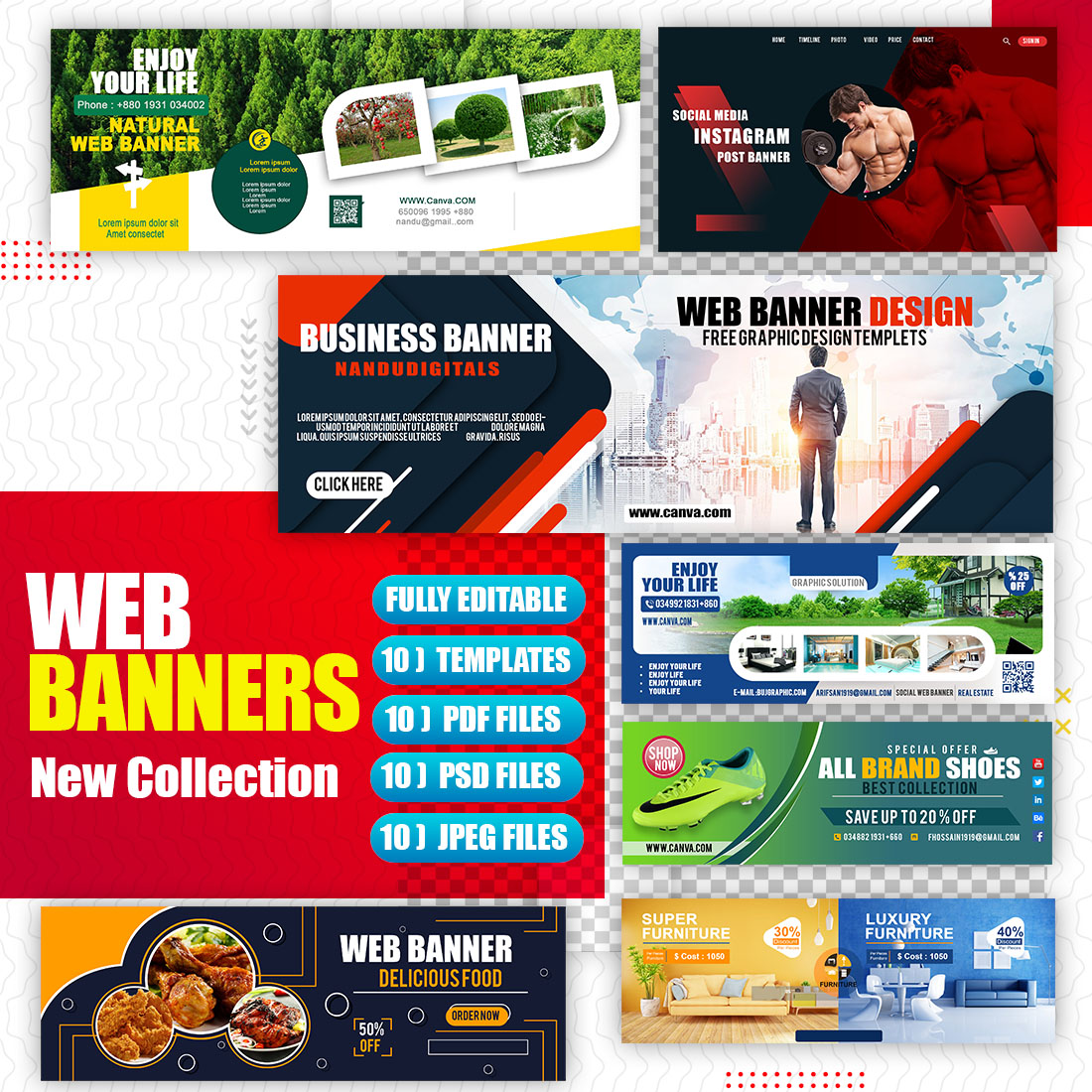 Multi Purpose Brand Web Banner preview image.
