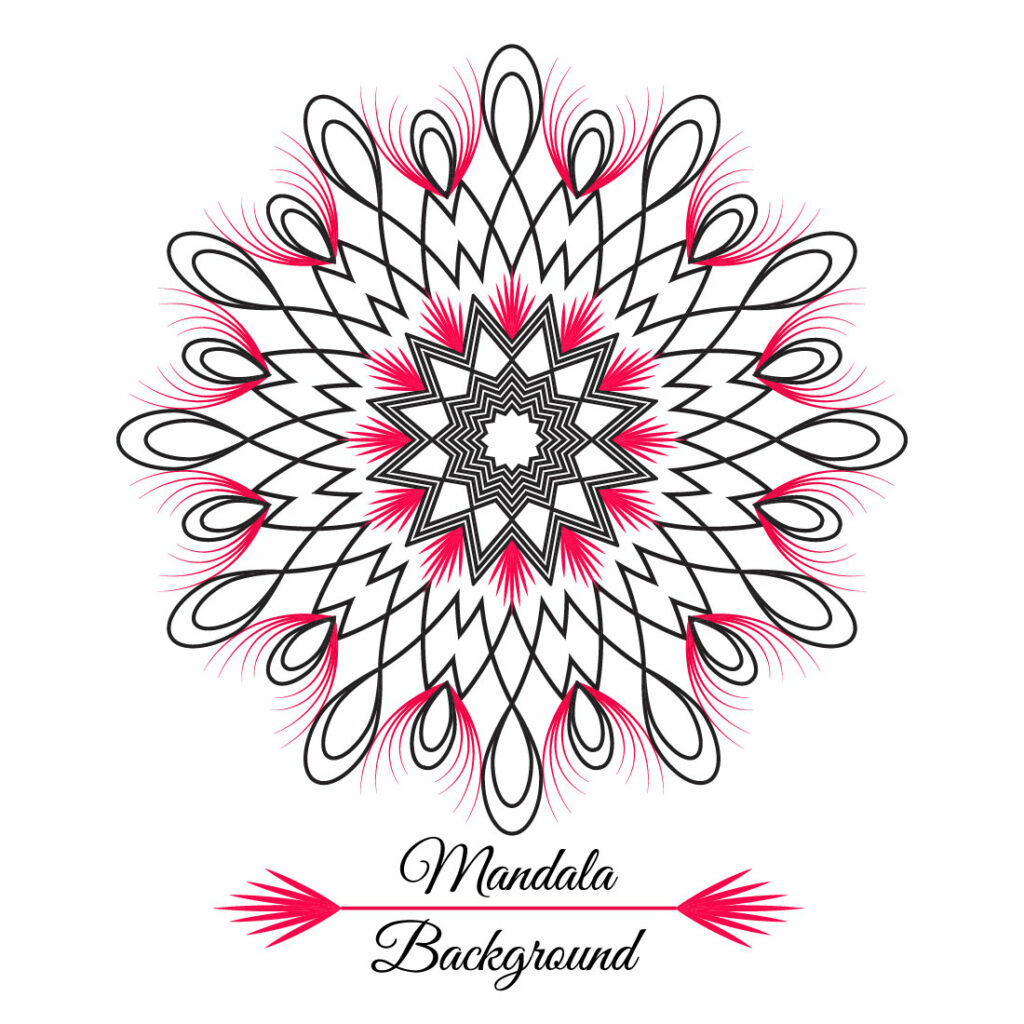 Multi Colour Mandala Design Template SVG, Ai, EPS, PDF, JPG, PNG File ...
