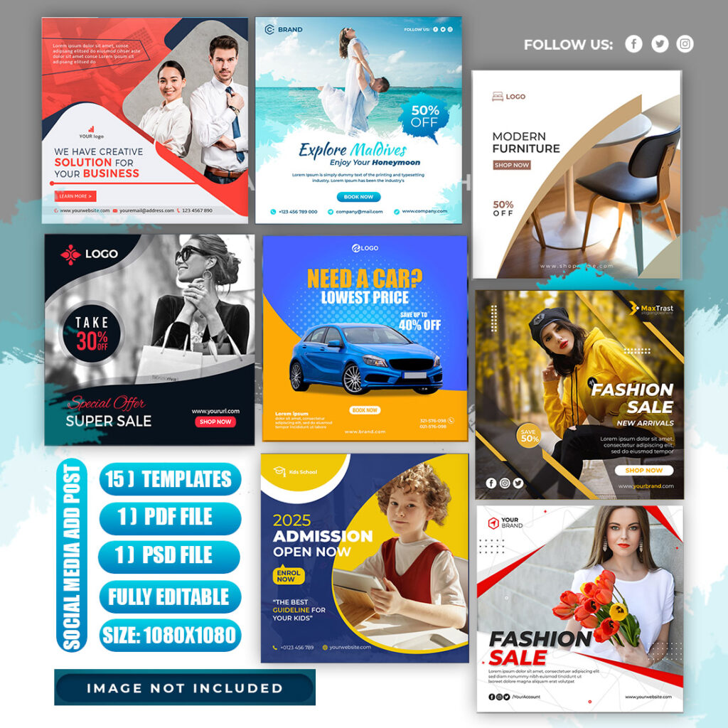 Multi Purpose Social media Add Post - MasterBundles