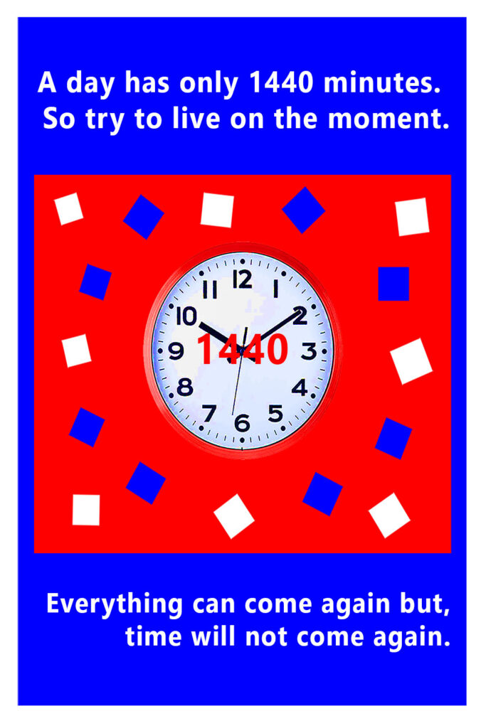 Poster With Time A poster about time - MasterBundles