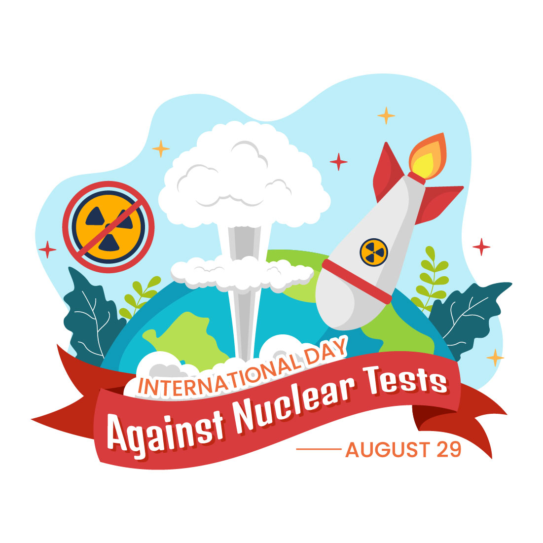 14 International Day Against Nuclear Tests Illustration preview image.