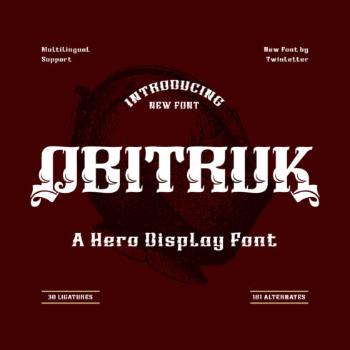 OBITRUK | Display Hero Font cover image.