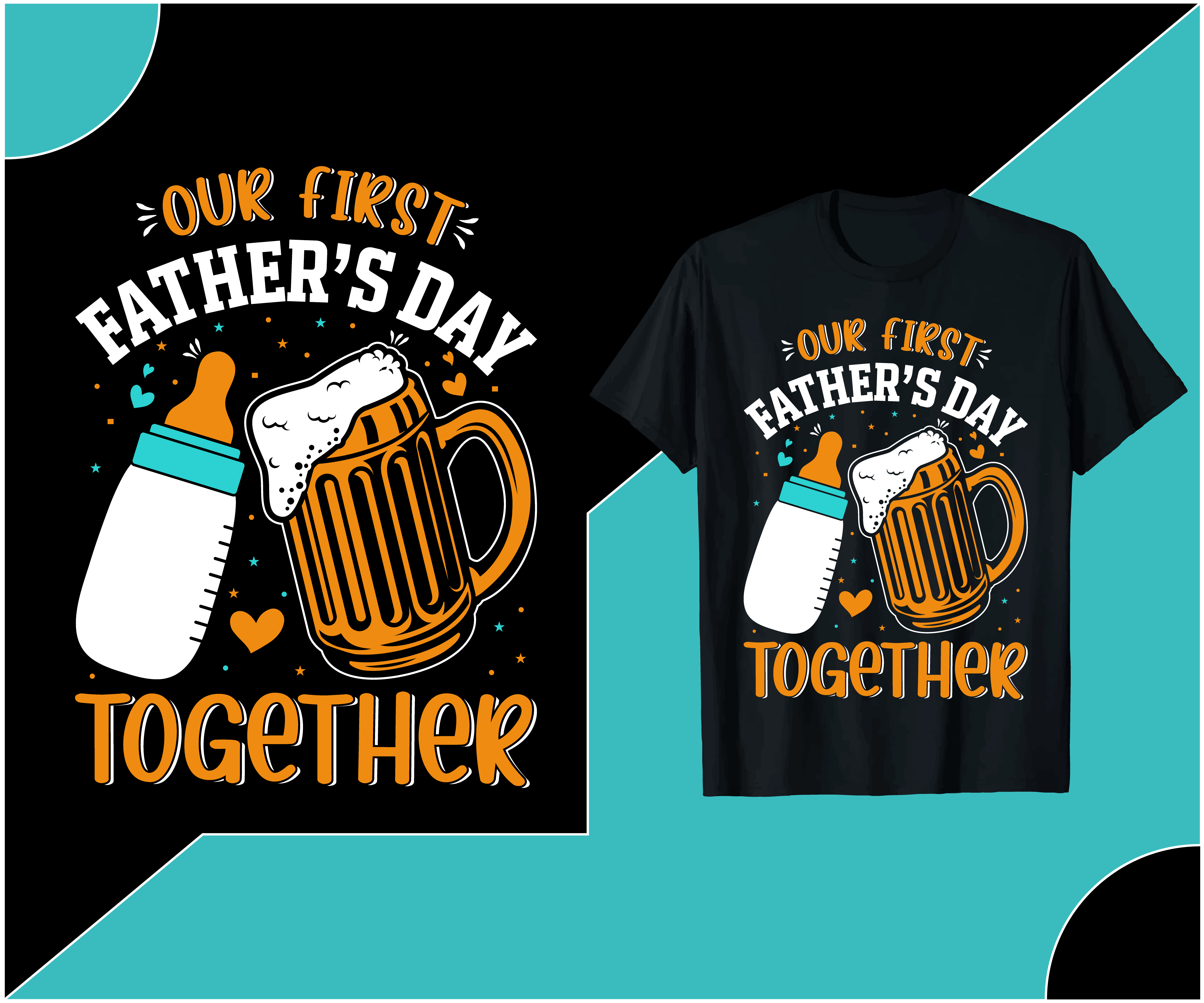 our first fathers day together t shirt design converted 136