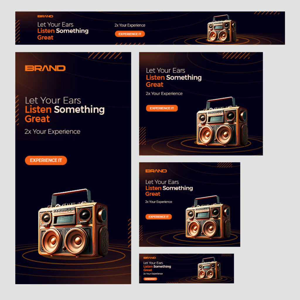 Top 5 best performing size google ads banner design template