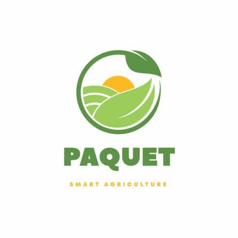 Modern Green Yellow Agriculture Logo cover image.