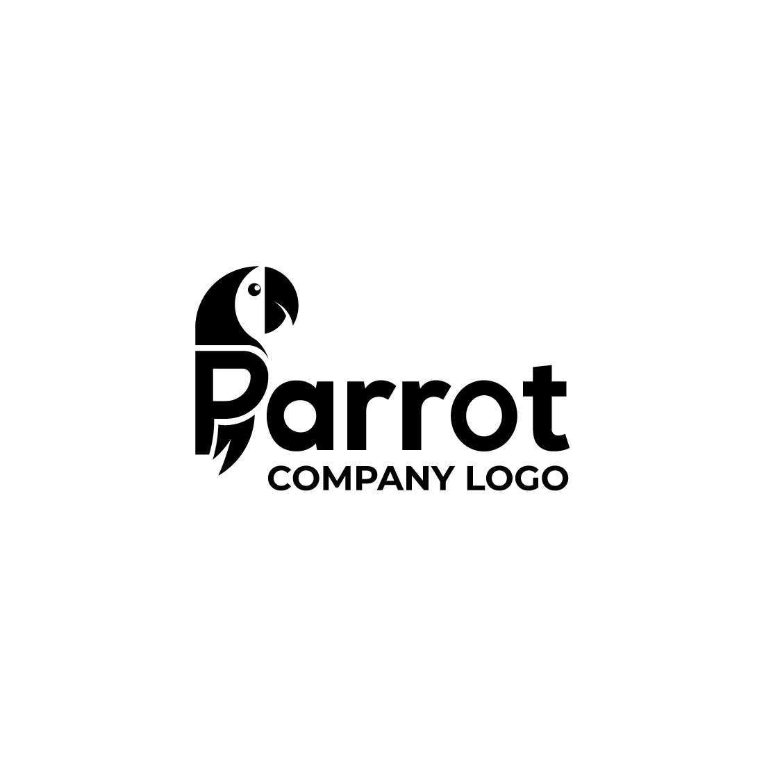 vector parrot logo cute mascot design vector preview image.