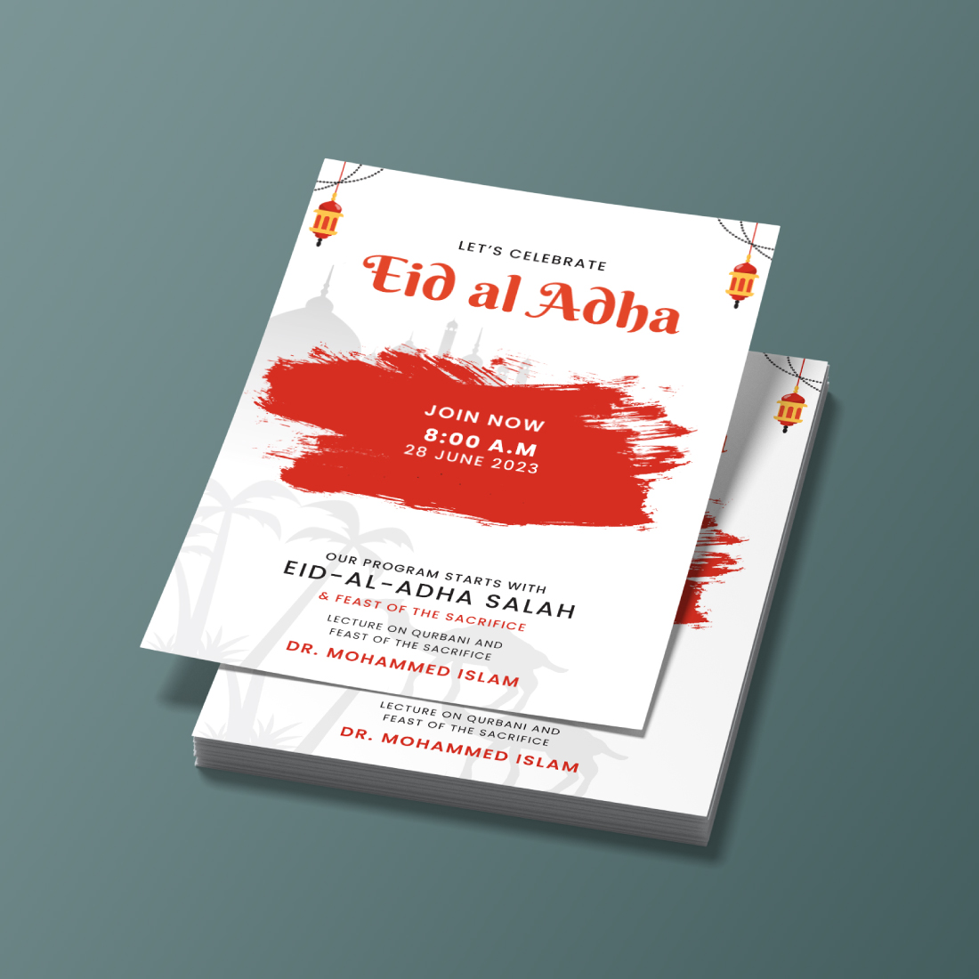 Professional Eid-Ul Adha-Flyer Design cover image.