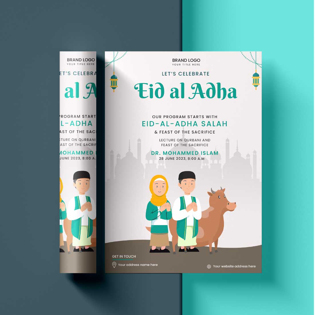 Eid Al Adha Flyer Banner cover image.