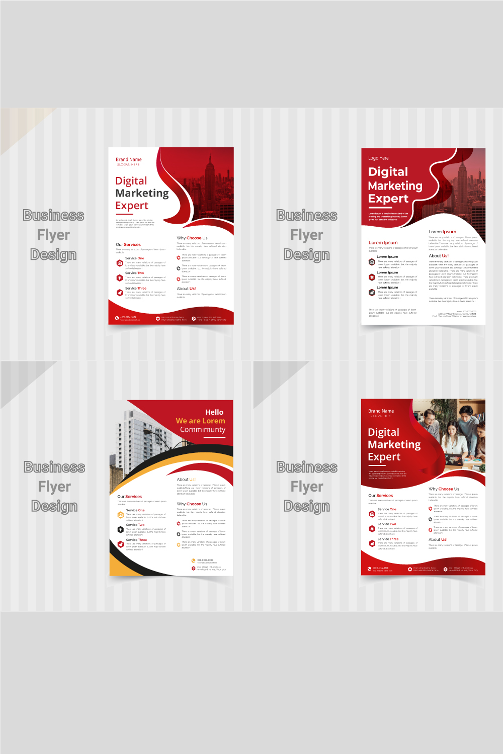 Corporate and Business Creative Flyer Design pinterest preview image.