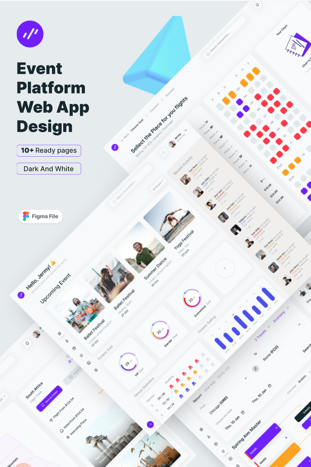 Event Platform web app UI Kits Design - MasterBundles