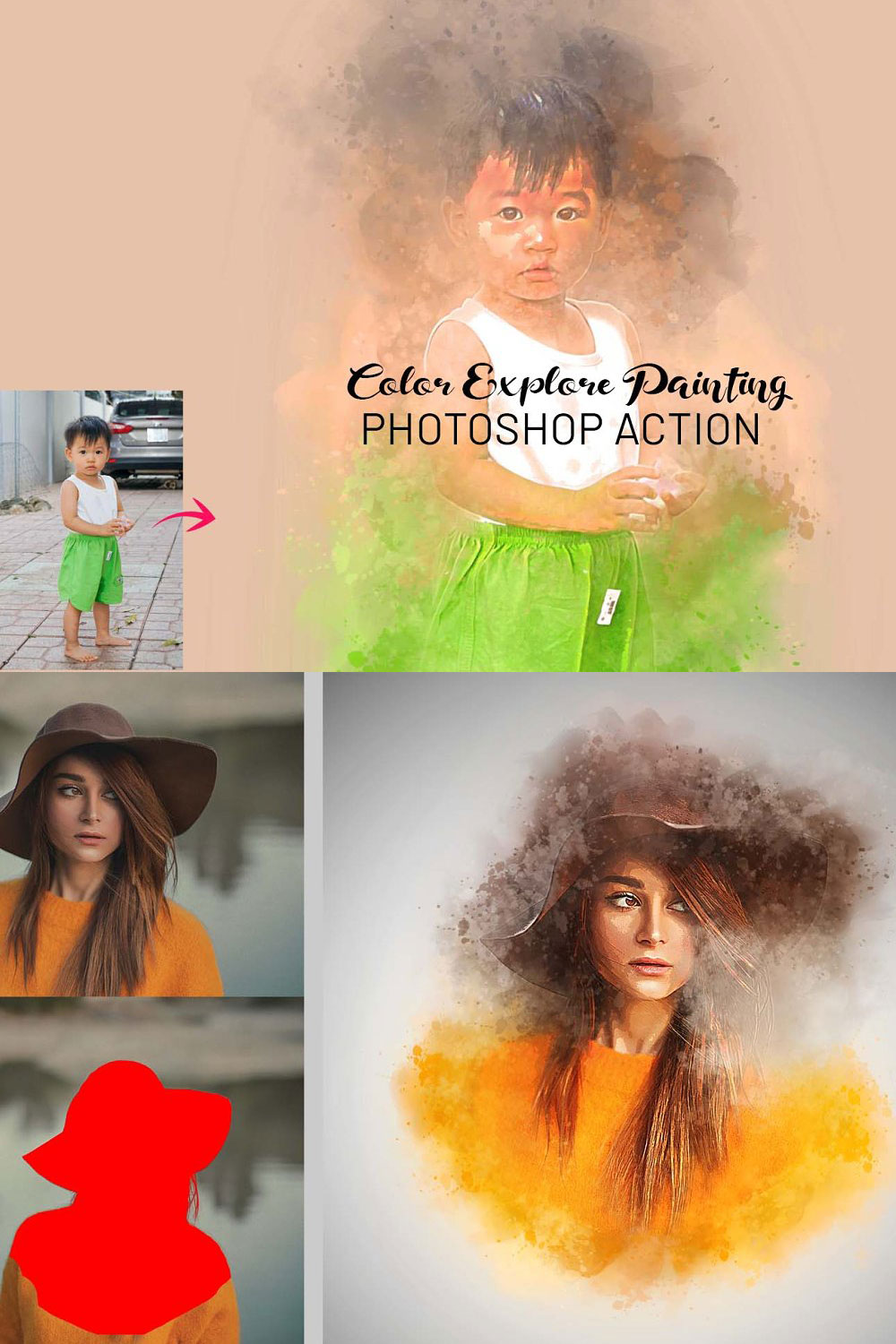 Color Explore Painting Effect pinterest preview image.