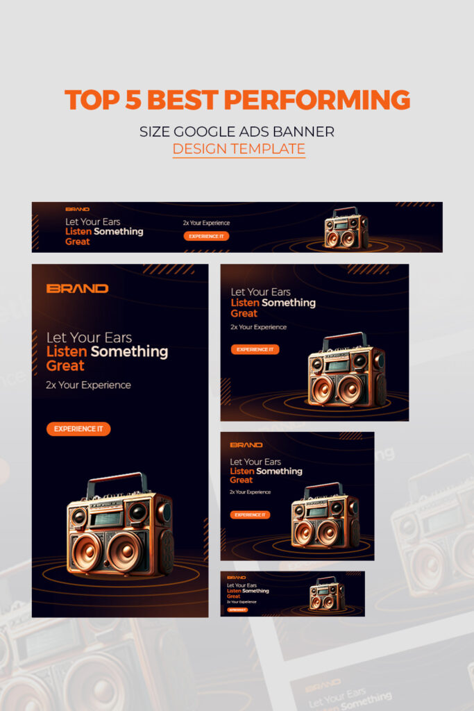 Top 5 best performing size google ads banner design template