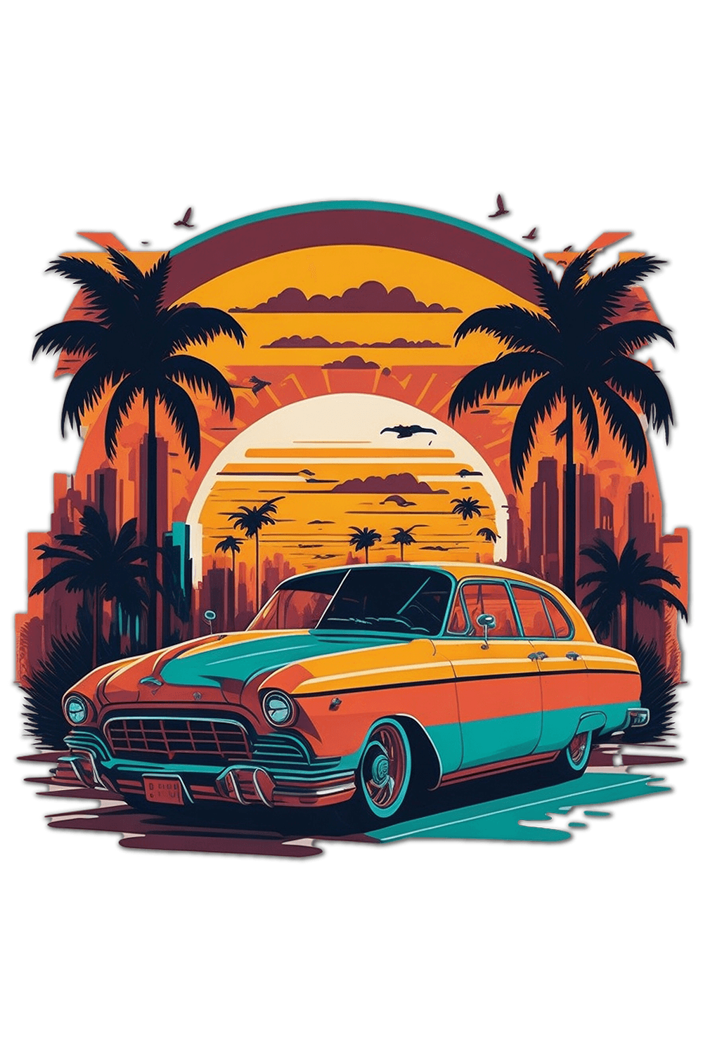 Let's sunset Drive pinterest preview image.