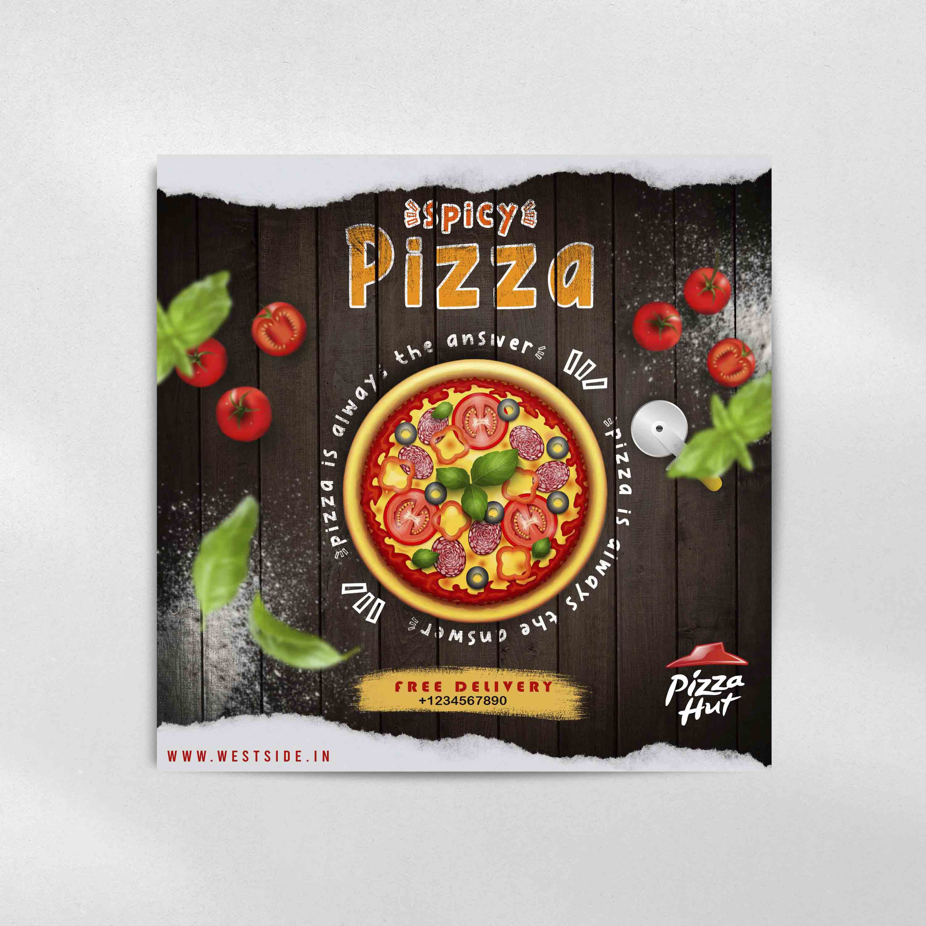 pizza poster preview image.