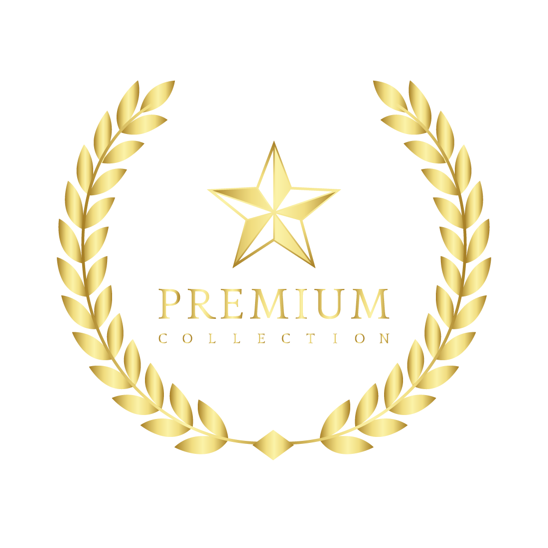 Premium collection badge design preview image.