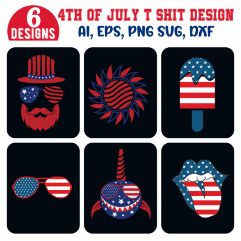 4th of July shirt, Happy 4th July, USA T-Shirt Design, Independence T-Shirt, 4th Of July T-Shirt Design, 4Th July America Independence Day Vector T-shirt, National day t shirt Design Bundle cover image.
