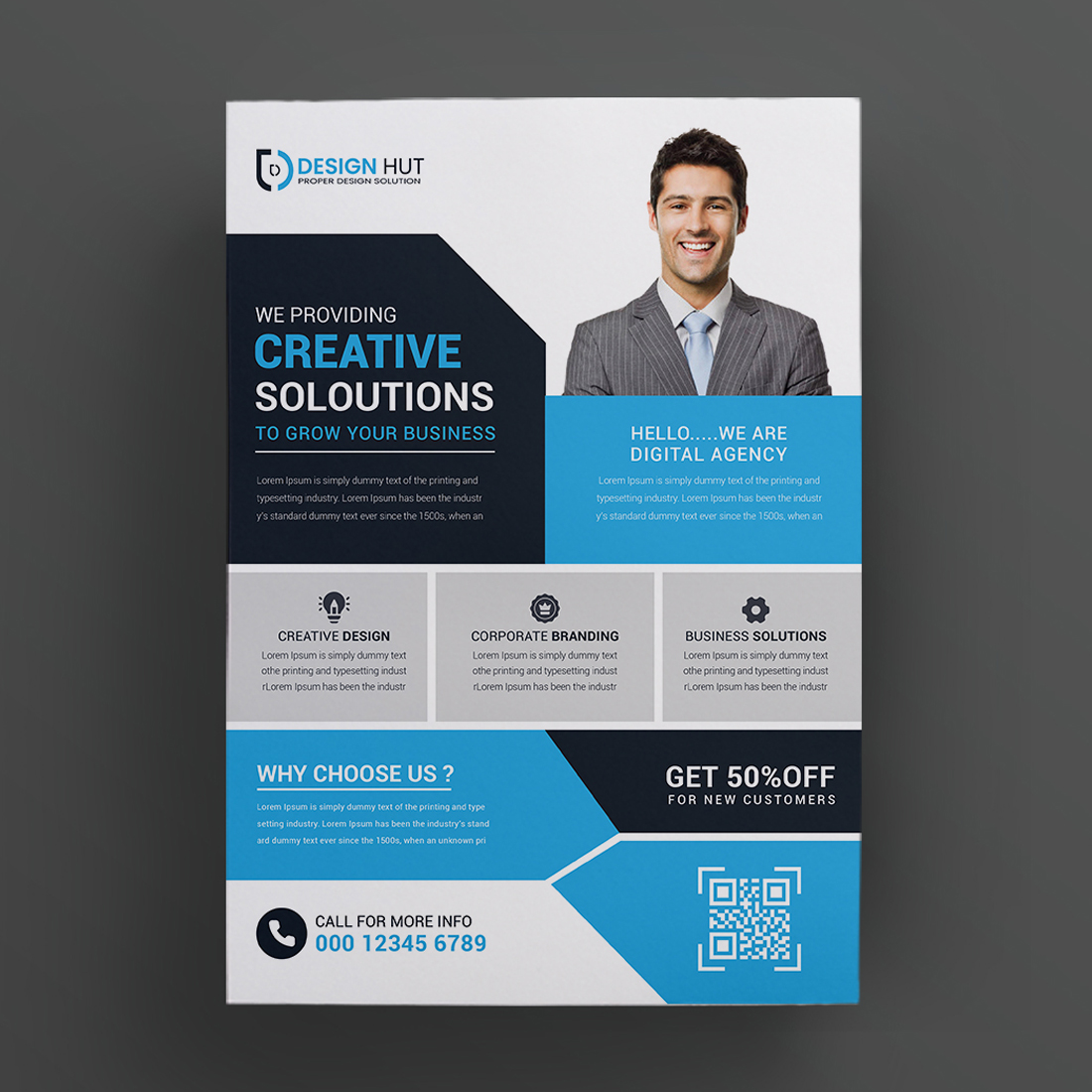 Corporate Flyer Template cover image.