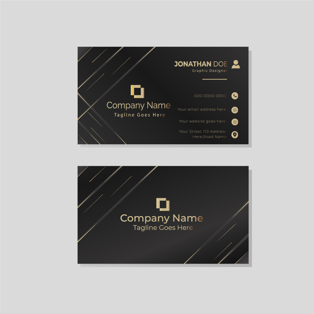 Corporate Business Card cover image.