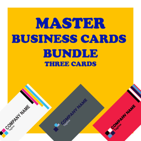 Master Bundle of three Business Cards cover image.