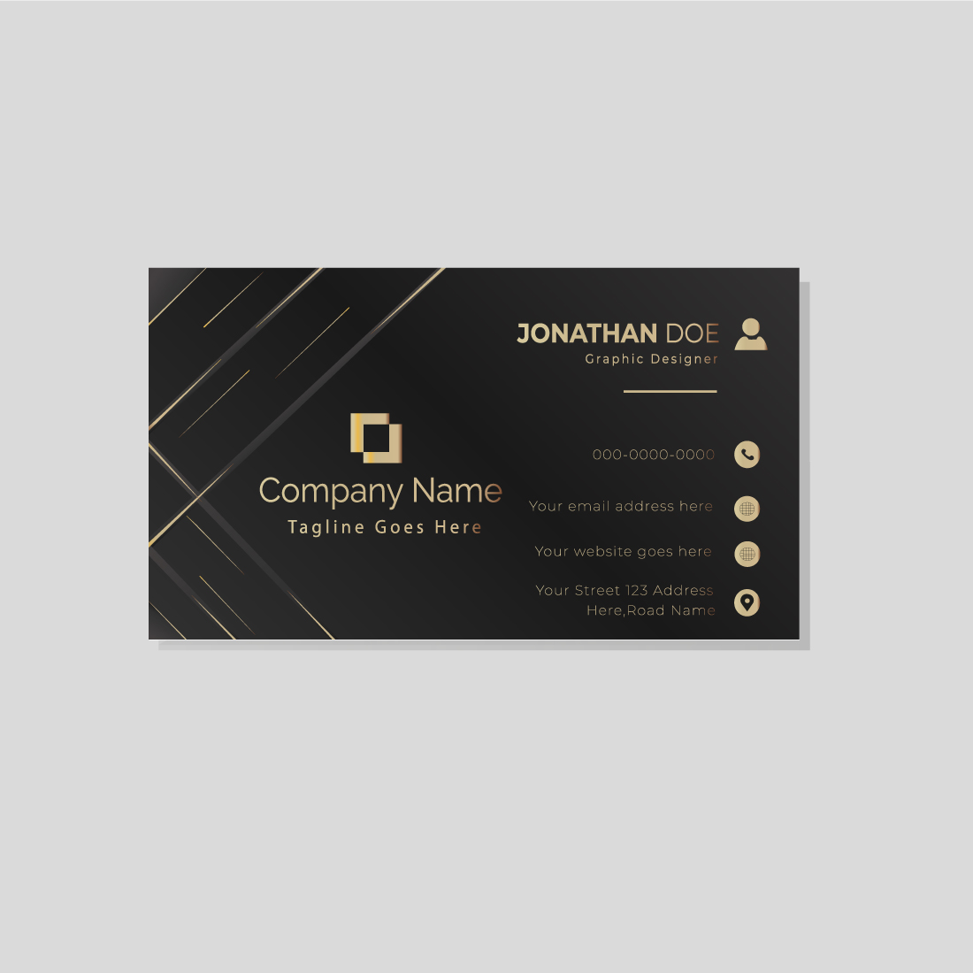 Corporate Business Card preview image.