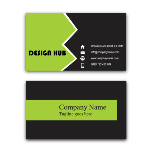 Creative visit card modern template cover image.