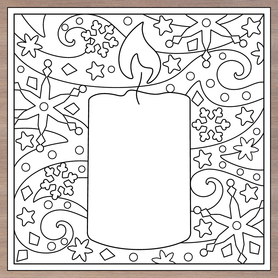 Christmas Coloring Pages - 7 printable items preview image.